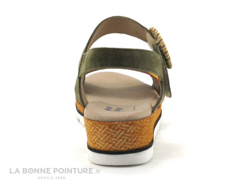 Geo Reino MAGNABE Kaki Orange - Sandale Femme 4 Geo Reino MAGNABE Kaki Orange - Sandale Femme – Image 4