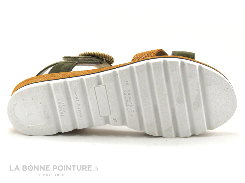 Geo Reino MAGNABE Kaki Orange - Sandale Femme 7 Geo Reino MAGNABE Kaki Orange - Sandale Femme – Image 7