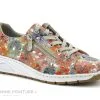 Rieker N3302-91 Multicolore - Basket Basse Femme - Talon Compense