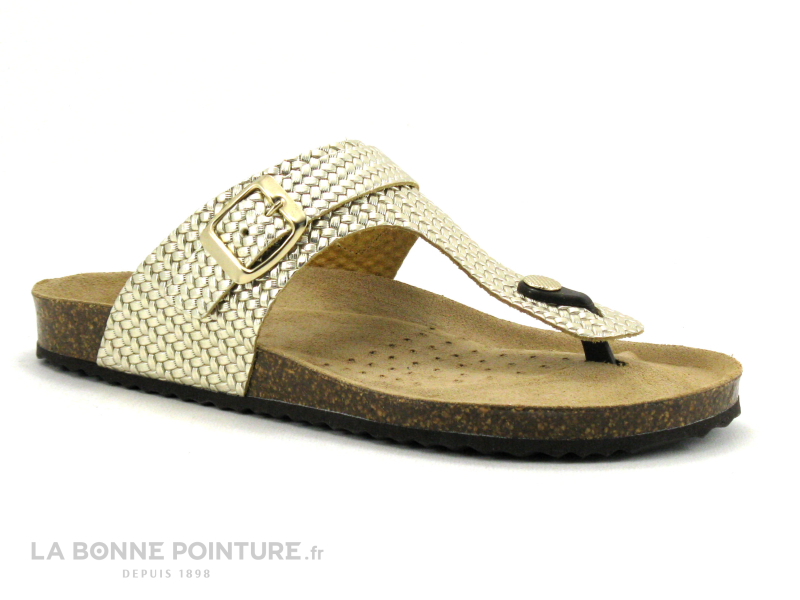 Geox D35LSK - BRIONIA Metal Lt Gold - Tong Femme Reglable Or 5 Geox D35LSK - BRIONIA Metal Lt Gold - Tong Femme Reglable Or – Image 5