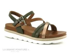 Marco Tozzi 2-28415-20 Khaki Comb - Nu-pieds Kaki Femme