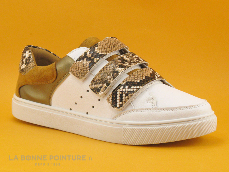 The Divine Factory QL4603 Blanc Camel Cobra - Basket 3 Velcros 1 The Divine Factory QL4603 Blanc Camel Cobra - Basket 3 Velcros