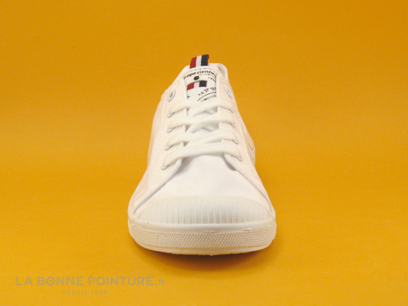 Les Tropéziennes M.Belarbi Tropeziennes CHANA Blanc - 27830 - Basket Toile Blanche Femme 2 Les Tropéziennes M.Belarbi Tropeziennes CHANA Blanc - 27830 - Basket Toile Blanche Femme – Image 2