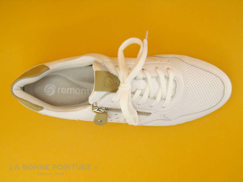 Remonte D2536-80 - Blanc Beige Argent - Basket Basse Femme 6 Remonte D2536-80 - Blanc Beige Argent - Basket Basse Femme – Image 6