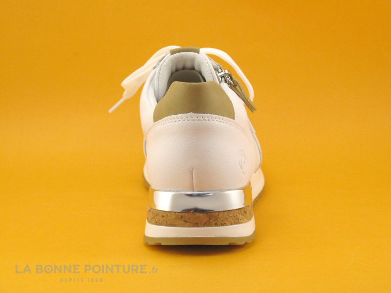 Remonte D2536-80 - Blanc Beige Argent - Basket Basse Femme 4 Remonte D2536-80 - Blanc Beige Argent - Basket Basse Femme – Image 4