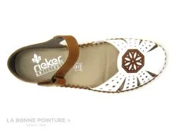 Rieker M1666-80 - Blanc - Marron Cayenne - Sandale Femme -Magasin De Chaussures cd24607c73b9e66c561f35ea11d5d5ef img 7527.jpg 156521