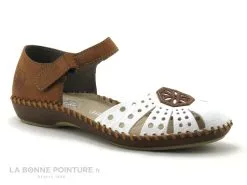 Rieker M1666-80 - Blanc - Marron Cayenne - Sandale Femme -Magasin De Chaussures cd24607c73b9e66c561f35ea11d5d5ef img 7528.jpg 156523