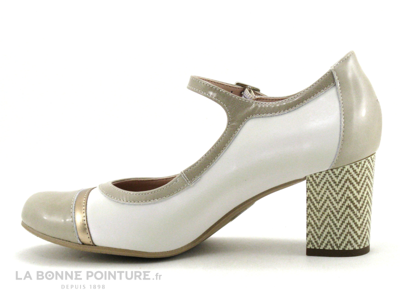 Dorking RODIN D9092 Beige - Escarpin Avec Bride 3 Dorking RODIN D9092 Beige - Escarpin Avec Bride – Image 3