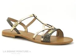 Les Tropéziennes M.Belarbi Tropeziennes HIRONELA Or Serpent - Plagettes Cuir Femme