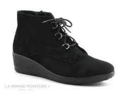 Sweet R CODI Noir - Chaussure Compensee Femme