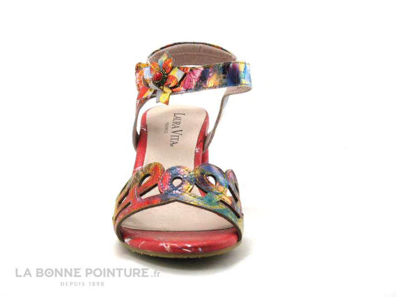 Laura Vita HECO 13 Rouge - Sandale Talon Haut 2 Laura Vita HECO 13 Rouge - Sandale Talon Haut – Image 2