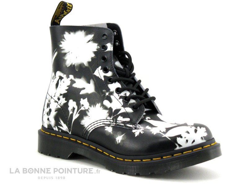 Dr. Martens Dr Martens 1460 PASCAL Phantom Floral Shadow Backhand Black White - Boots 1 Dr. Martens Dr Martens 1460 PASCAL Phantom Floral Shadow Backhand Black White - Boots