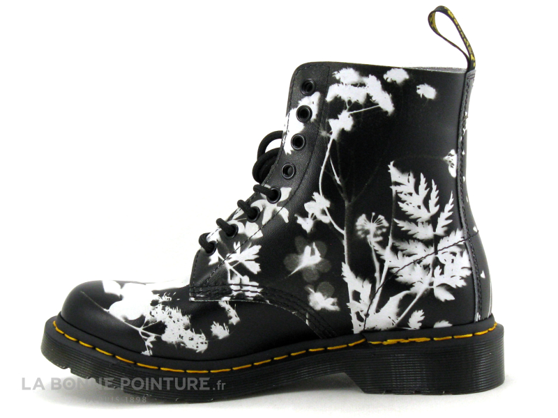 Dr. Martens Dr Martens 1460 PASCAL Phantom Floral Shadow Backhand Black White - Boots 3 Dr. Martens Dr Martens 1460 PASCAL Phantom Floral Shadow Backhand Black White - Boots – Image 3