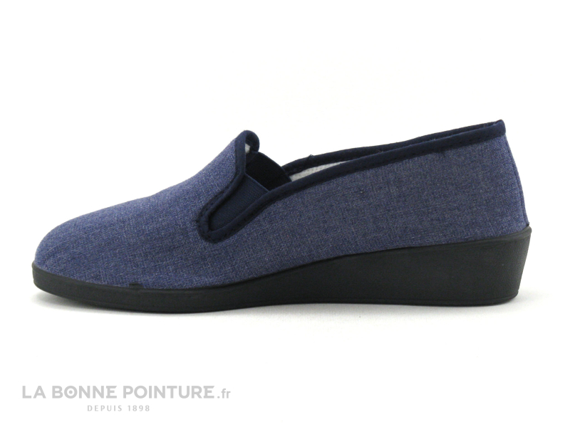 RYB 102 SANDRA - Toile Bleu Jeans - Chausson Femme 2 RYB 102 SANDRA - Toile Bleu Jeans - Chausson Femme – Image 2