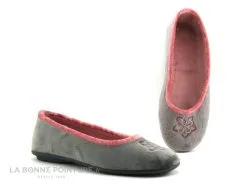 RYB 600W68 Gris Rose - Pantoufle Ballerine
