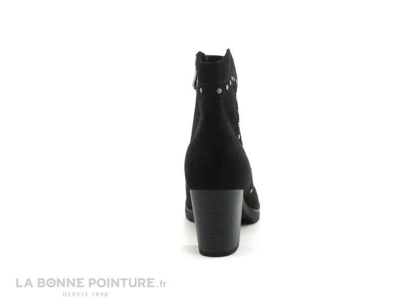 Marco Tozzi 2-25830-23 - Noir - Clous Argent - Boots Talon 4 Marco Tozzi 2-25830-23 - Noir - Clous Argent - Boots Talon – Image 4