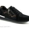 Rieker N7033-00 Noir - Leopard - Basket Mode Femme