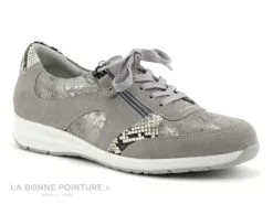 Moran's Morans KIVALSE Taupe - Gris - Serpent - Basket Ville Femme