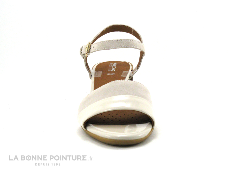 Geox D35RLB New Marykarmen - Off White - Sandale Femme Talon Epais 2 Geox D35RLB New Marykarmen - Off White - Sandale Femme Talon Epais – Image 2