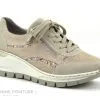 Rieker N8306-60 Beige - Basket Compensee - Lacet Et Zip