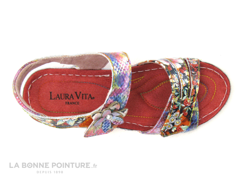 Laura Vita JACDISO 03 Rouge - Sandale Femme Avec Bride Velcro 6 Laura Vita JACDISO 03 Rouge - Sandale Femme Avec Bride Velcro – Image 6