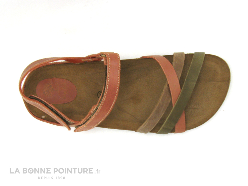 Inter-bios Inter Bios 7133 Brique Kaki Beige - Sandale Femme Semelle Liege 6 Inter-bios Inter Bios 7133 Brique Kaki Beige - Sandale Femme Semelle Liege – Image 6