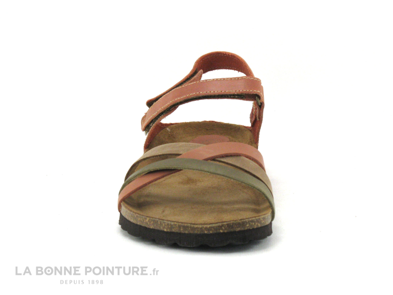 Inter-bios Inter Bios 7133 Brique Kaki Beige - Sandale Femme Semelle Liege 2 Inter-bios Inter Bios 7133 Brique Kaki Beige - Sandale Femme Semelle Liege – Image 2