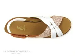Fugitive KIM Orange - Blanc - Brides Croisees - Sandale Femme -Magasin De Chaussures cd24607c73b9e66c561f35ea11d5d5ef img 8199.jpg 169374