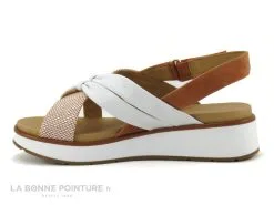 Fugitive KIM Orange - Blanc - Brides Croisees - Sandale Femme -Magasin De Chaussures cd24607c73b9e66c561f35ea11d5d5ef img 8202.jpg 169371