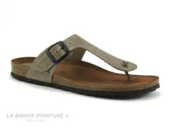 Inter-bios Inter Bios 7110 Pardo - Tongs Femme Cuir Marron