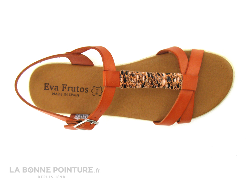 Eva Frutos 1113 Corail - Serpent - Sandale Femme Bride Salome 6 Eva Frutos 1113 Corail - Serpent - Sandale Femme Bride Salome – Image 6