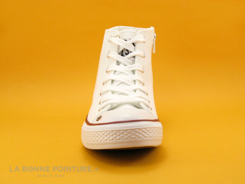 Dockers 38AY670 500 Weiss - Basket Montante Toile Blanche 2 Dockers 38AY670 500 Weiss - Basket Montante Toile Blanche – Image 2