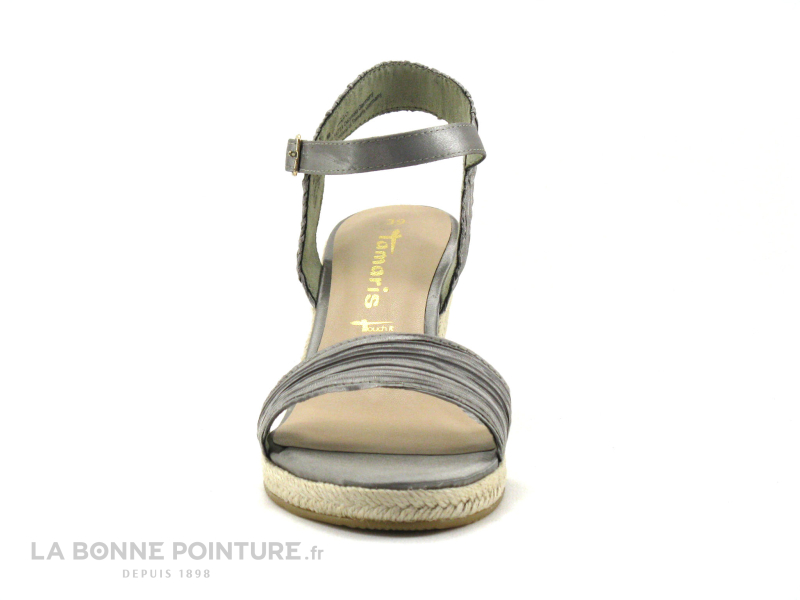 Tamaris 1-28360-28 Emerald Pleats - Nu-pieds Talon Compense 2 Tamaris 1-28360-28 Emerald Pleats - Nu-pieds Talon Compense – Image 2