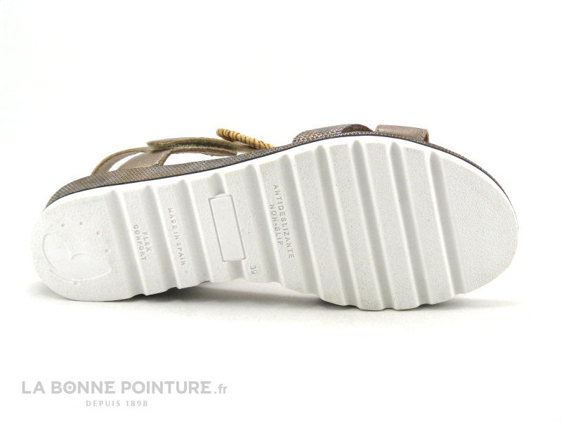 Geo Reino MAGNABE Taupe - Sandale Femme Semelle Compensee 7 Geo Reino MAGNABE Taupe - Sandale Femme Semelle Compensee – Image 7