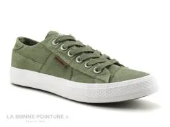 Dockers 40TH201 Kaki - Basket Toile Femme Vert Kaki