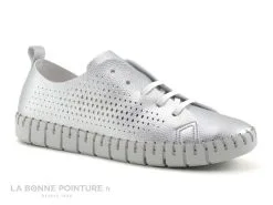 Fabiolas 25111 Silver - Basket Basse Femme Argent