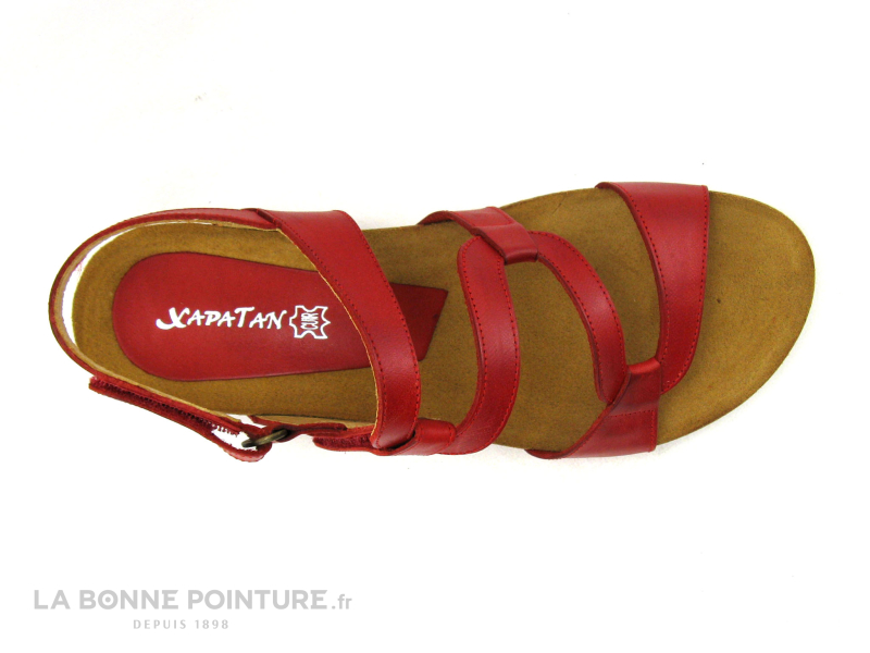 Xapatan 2164 Rouge - Sandale Femme - Petit Talon Compense 6 Xapatan 2164 Rouge - Sandale Femme - Petit Talon Compense – Image 6
