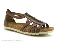 Jordana 500 Marron Nu-pieds Fermeture Eclair