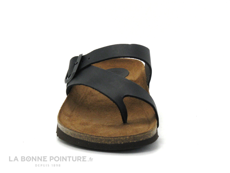 Inter-bios Inter Bios 7119 Negro - Tong Cuir Noir - Bride Reglable 2 Inter-bios Inter Bios 7119 Negro - Tong Cuir Noir - Bride Reglable – Image 2