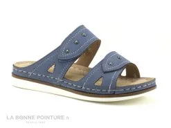 Moran's Morans BRIEC Bleu - Mule Femme Reglable Avec Velcro