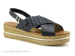 Carla Tortosa 39215 Multi Negro - Brides Croisees - Sandale