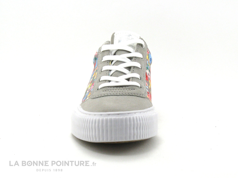 Mustang Shoes Mustang 1420-302-22 Gris Clair - Fleuri - Basket Mode Femme 2 Mustang Shoes Mustang 1420-302-22 Gris Clair - Fleuri - Basket Mode Femme – Image 2
