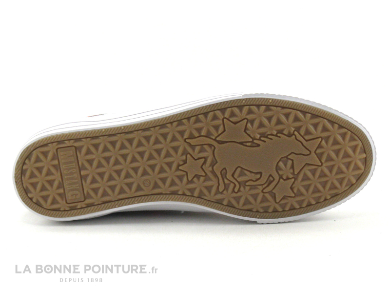 Mustang Shoes Mustang 1420-302-22 Gris Clair - Fleuri - Basket Mode Femme 7 Mustang Shoes Mustang 1420-302-22 Gris Clair - Fleuri - Basket Mode Femme – Image 7