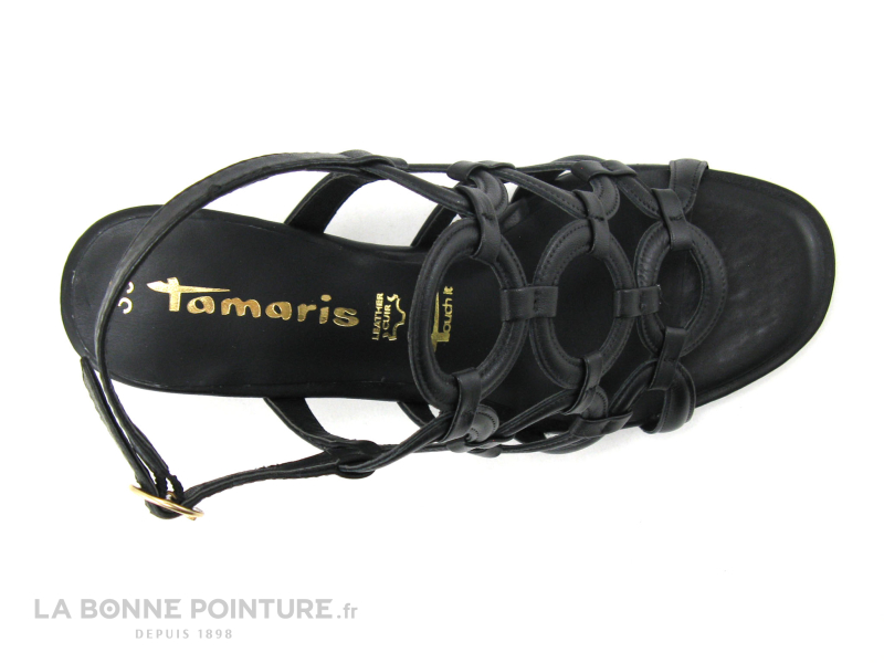 Tamaris 1-28373-26 Black - Cercles - Sandale Noire Talon Haut 6 Tamaris 1-28373-26 Black - Cercles - Sandale Noire Talon Haut – Image 6