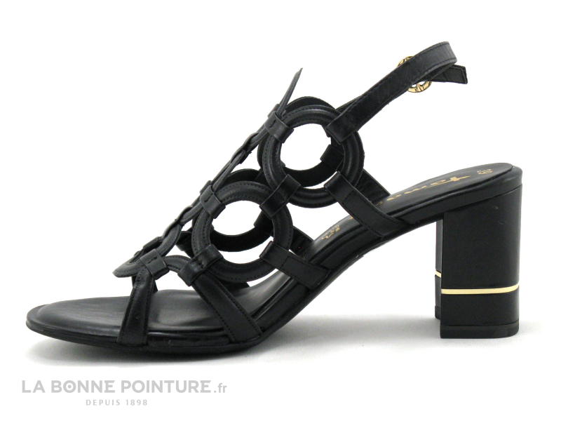 Tamaris 1-28373-26 Black - Cercles - Sandale Noire Talon Haut 3 Tamaris 1-28373-26 Black - Cercles - Sandale Noire Talon Haut – Image 3