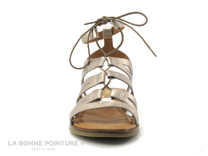 Kaola 795 Metal Platino - Sandale Montante Doree 2 Kaola 795 Metal Platino - Sandale Montante Doree – Image 2