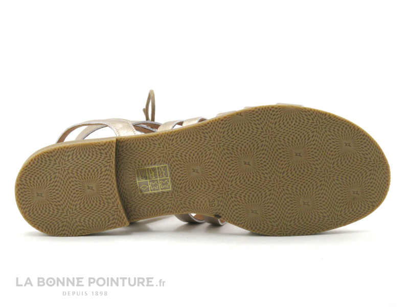 Kaola 795 Metal Platino - Sandale Montante Doree 6 Kaola 795 Metal Platino - Sandale Montante Doree – Image 6