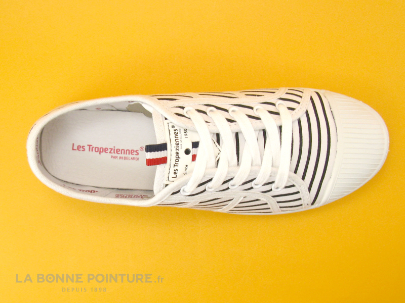 Les Tropéziennes M.Belarbi Tropeziennes CANDLE Blanc 23425 - Tennis Lacet Femme 6 Les Tropéziennes M.Belarbi Tropeziennes CANDLE Blanc 23425 - Tennis Lacet Femme – Image 6