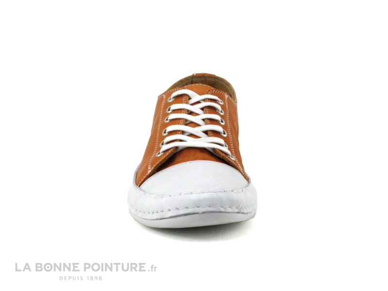 Andrea Conti 0025903 044 Papaya - Basket Femme Cuir Orange 2 Andrea Conti 0025903 044 Papaya - Basket Femme Cuir Orange – Image 2