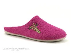 Ouf ! Ouf BESSEY Fuchsia - Eponge - Pantoufle Semelle A Memoire De Forme